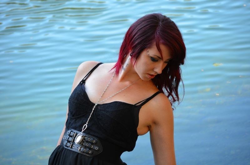Female model photo shoot of Celine B by Iron and Lace in Durrance Lake, Victoria BC