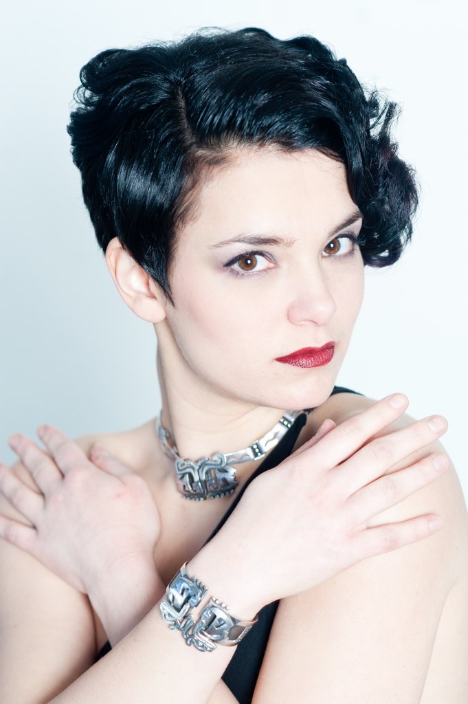 Female model photo shoot of Amy Noelle, hair styled by Antje Kastner