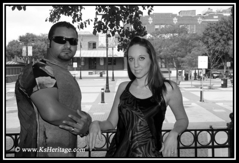 Male and Female model photo shoot of KsHeritage and Rae Laziz by KsHeritage in Old Town (Wichita, Kansas)