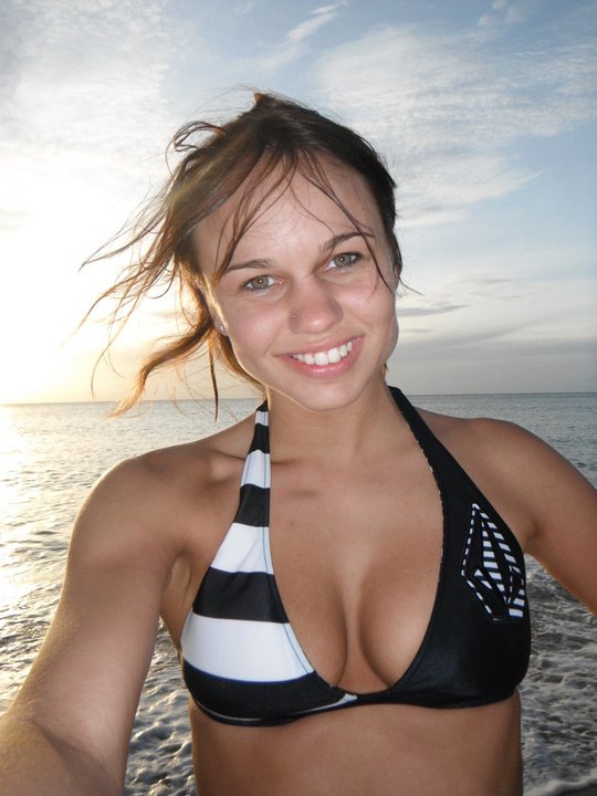 Female model photo shoot of KellyCape in Waikiki, Hawaii 2011