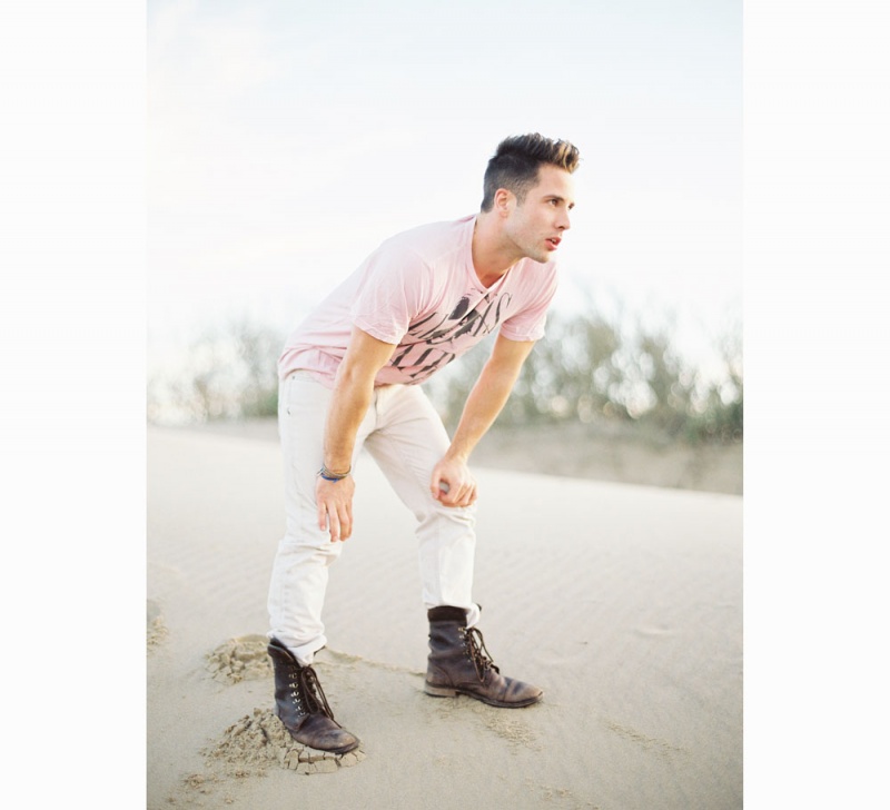 Male model photo shoot of Samuel Lippke in Sand dunes Pismo