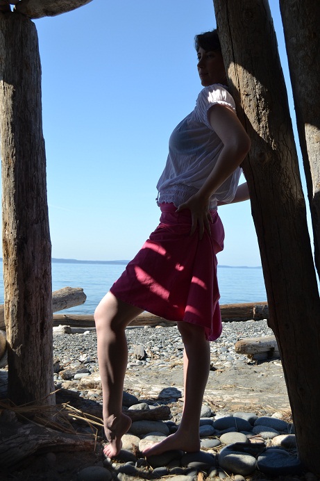 Female model photo shoot of Inara Byrne by Mikel Hoppman  in Deception Pass State Park Beach