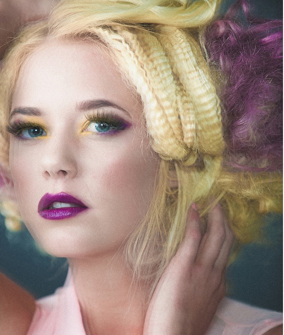 Female model photo shoot of Amber Clark Makeup Art