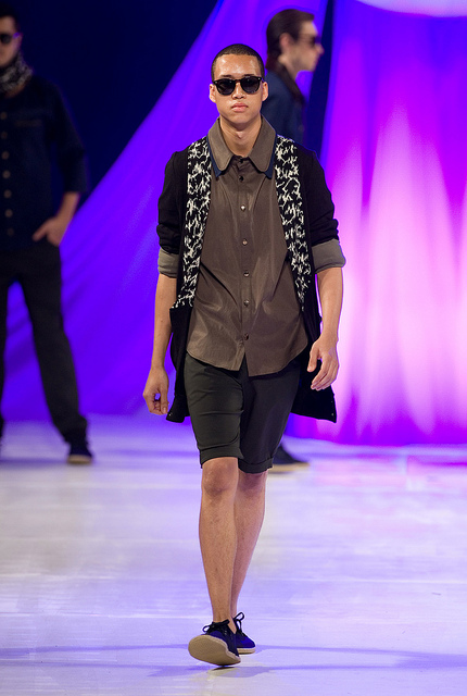 Male model photo shoot of Rakgwedi in Ryerson Fashion Show - Mass Exodus 2012