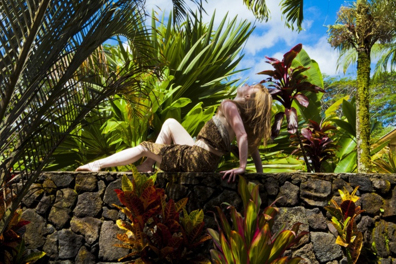 Female model photo shoot of Natalia Chaplin by nudie_boy in Hawaii