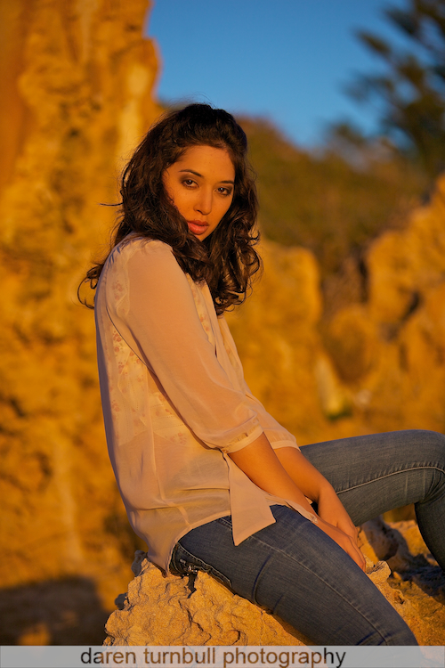 Female model photo shoot of TanyaJade by Daren Turnbull in Trigg Beach, Western Australia, makeup by Jb_licious