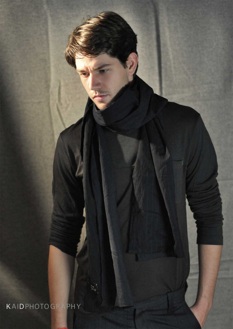 Male model photo shoot of Lewicki, clothing designed by kai D