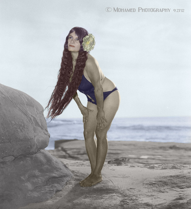 Female model photo shoot of miss h of california in Windansea Beach, California