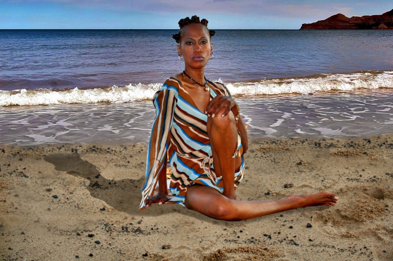 Female model photo shoot of Frauncilla in Beach