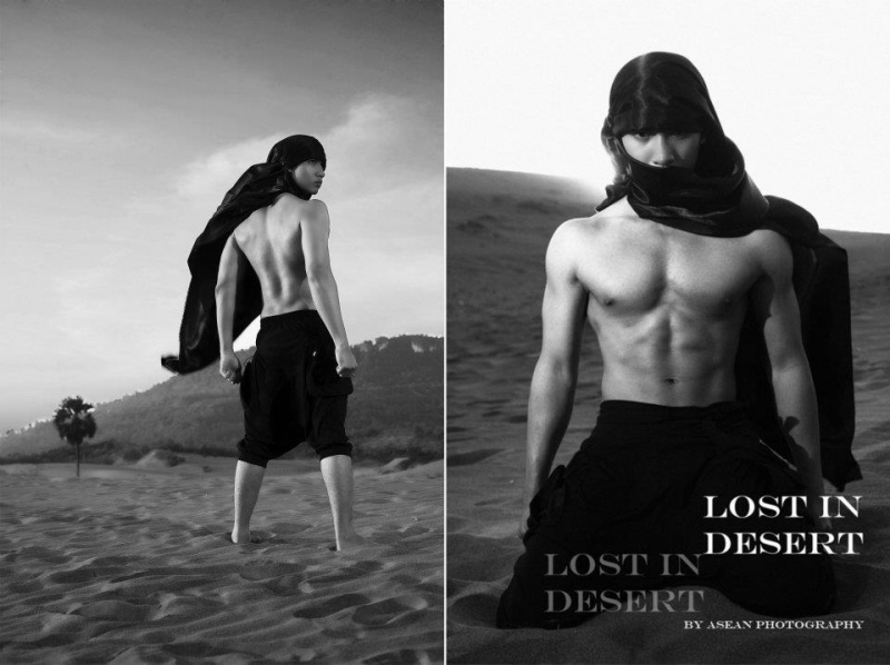 Male model photo shoot of Rico RYANO in Indonesia, Desert