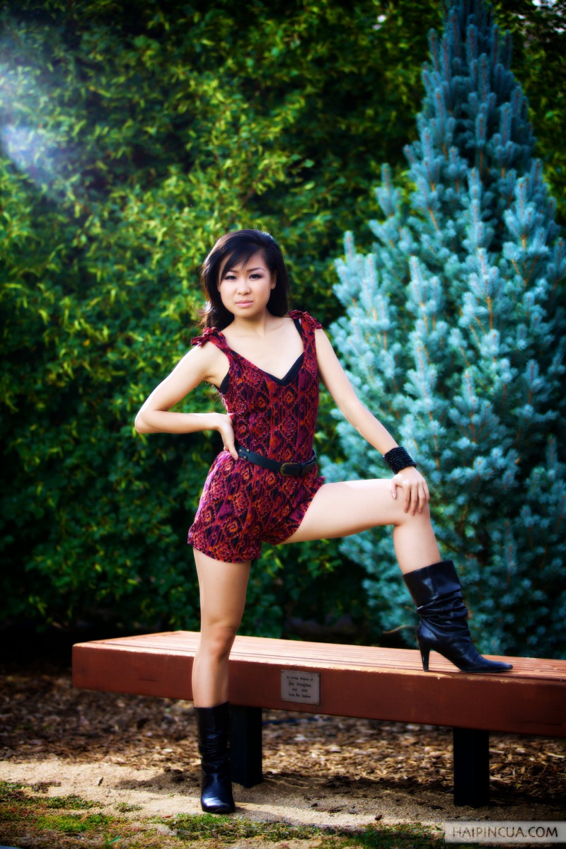 Female model photo shoot of LingLing  by Haipin