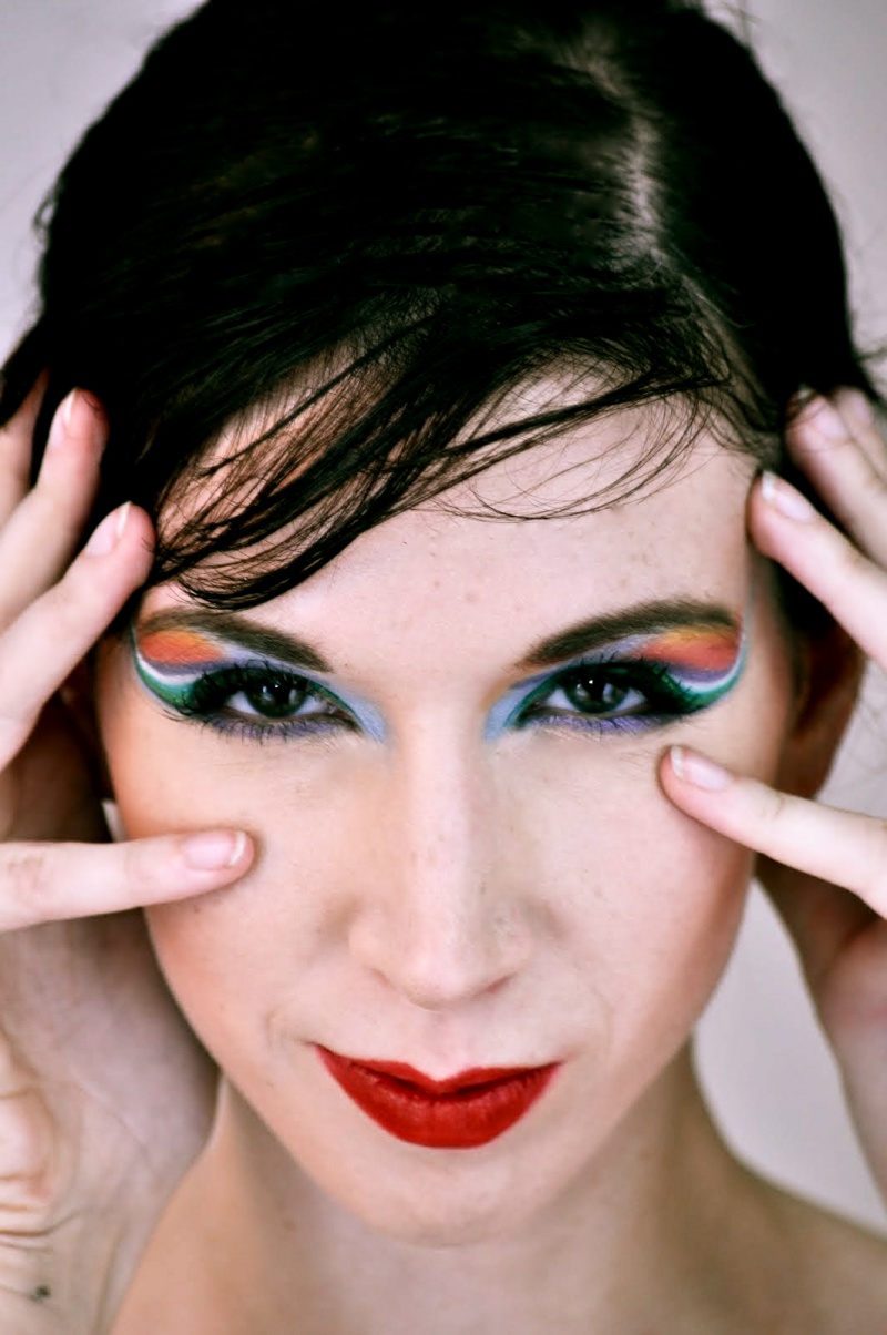 Female model photo shoot of Joy de V. by PushTheEdge, makeup by Amber Farhat