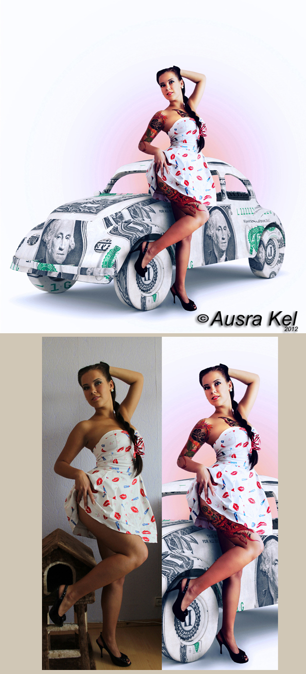 Female model photo shoot of Ausra Kel  and Gintare B