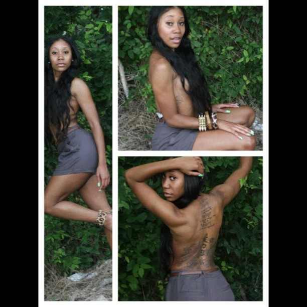 Female model photo shoot of Miyah Bangs