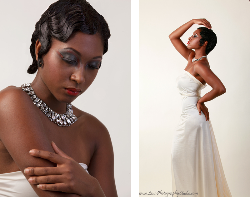 Female model photo shoot of LenaPhotographyStudio and Sincerely Cymone, hair styled by Egla Lujan