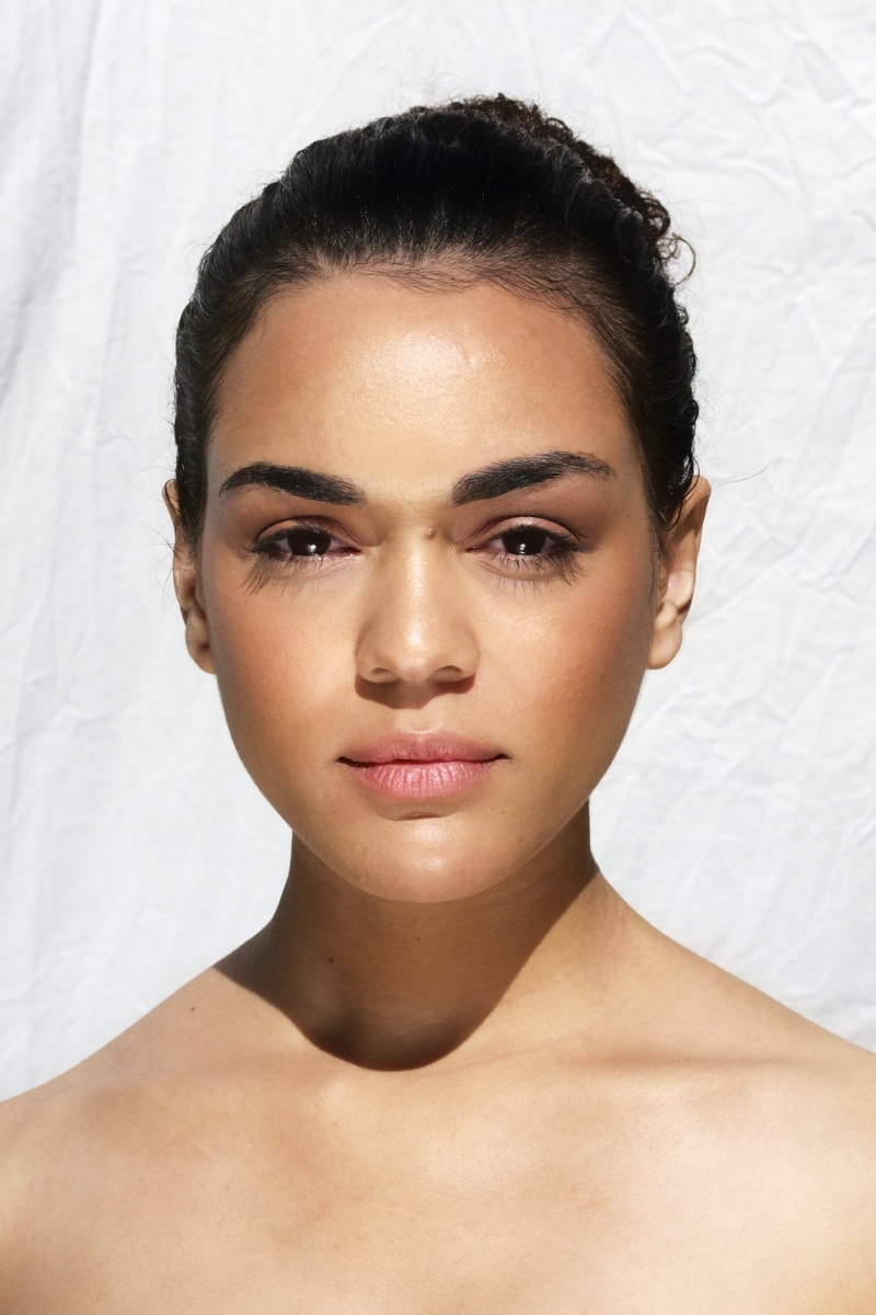Female model photo shoot of Lindsey Ribbon, makeup by Diti Devi