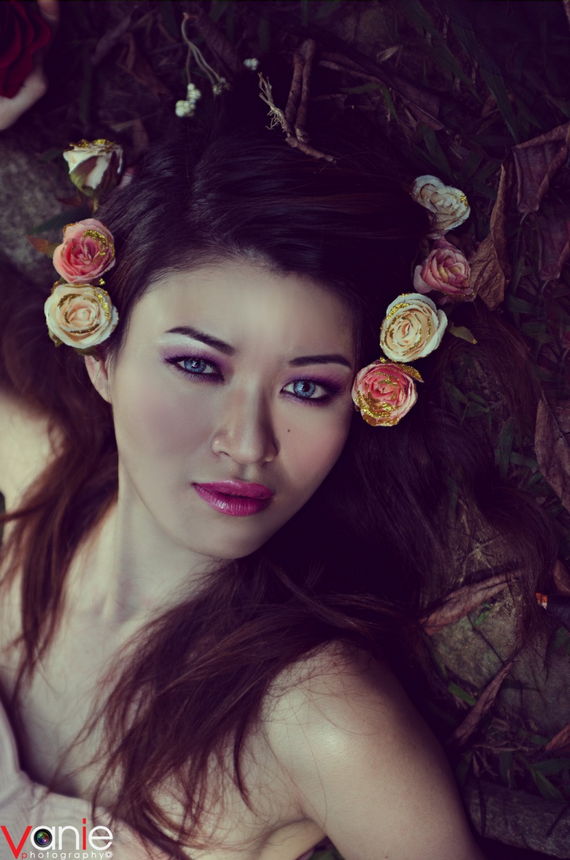Female model photo shoot of Artofbeautybyvanie in Singapore