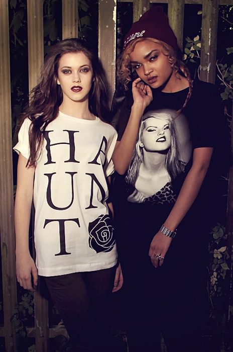 0 and Female model photo shoot of Haunt Apparel, Ellisa Milano and Becky J wright, makeup by elen