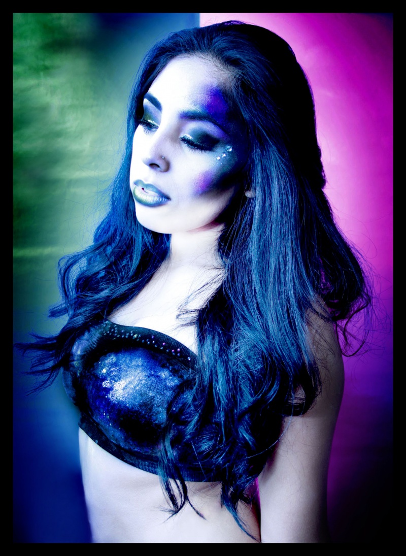 Female model photo shoot of chinitadigitalmedia, makeup by Helloxmary