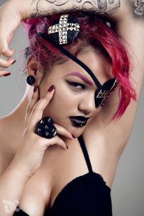 Female model photo shoot of GutterQueen Jewellery and NOLONGERACTIVEW