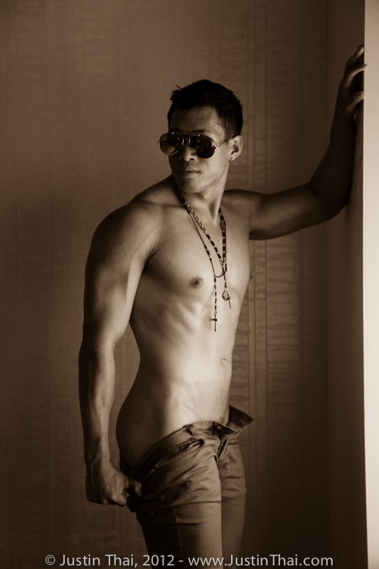 Male model photo shoot of King-K by Justin Thai in NYC