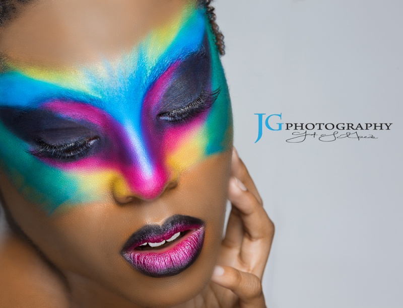 Female model photo shoot of Eyes of Venus Makeup and Deja B