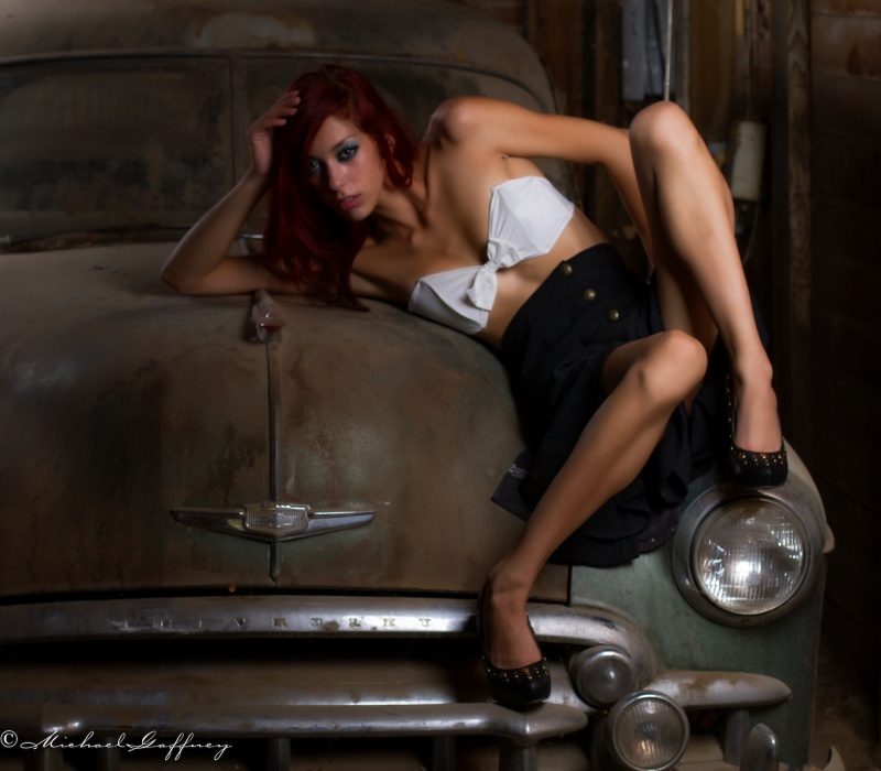 Female model photo shoot of Mallori Danielle by Michael Gaffney in Santaquin, Utah    My House =]