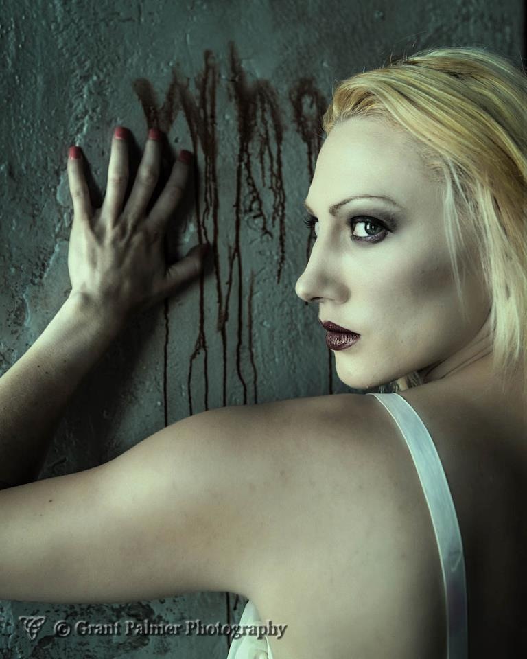Female model photo shoot of Elizabeth Alswager in Linda Loma Haunted Hospital