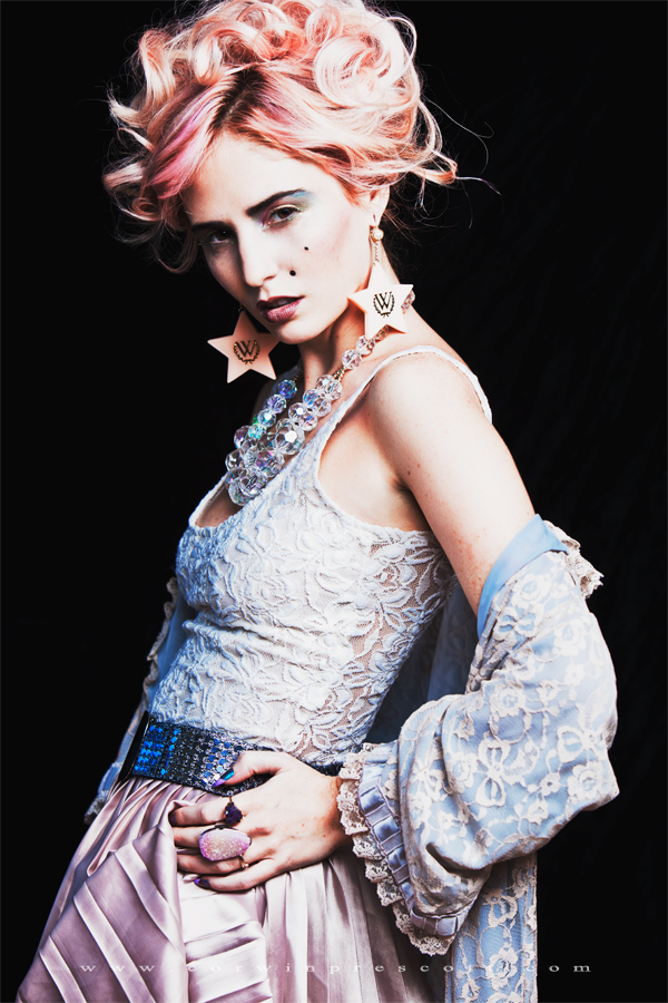 Female model photo shoot of Bambiface by Corwin Prescott, hair styled by Ryan Henaghan