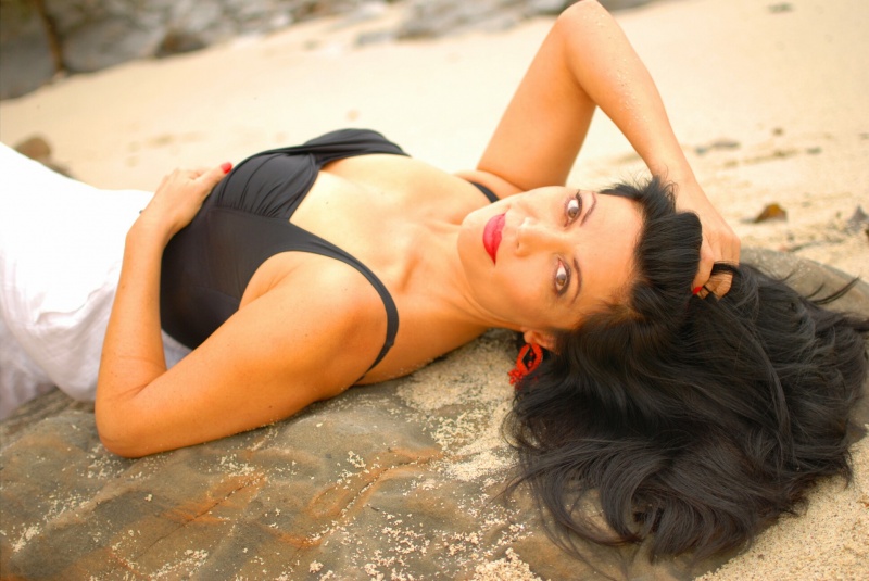Female model photo shoot of Nina Martina by Dave Roberts in Half Moon Bay