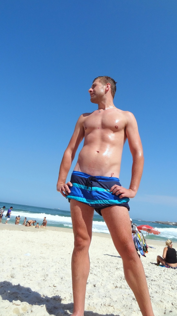 Male model photo shoot of RafalBoston in copacabana beach, rio