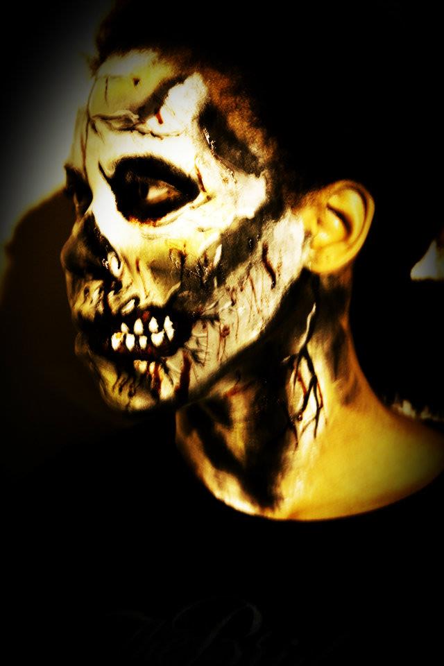 Female model photo shoot of Morgue Makeup