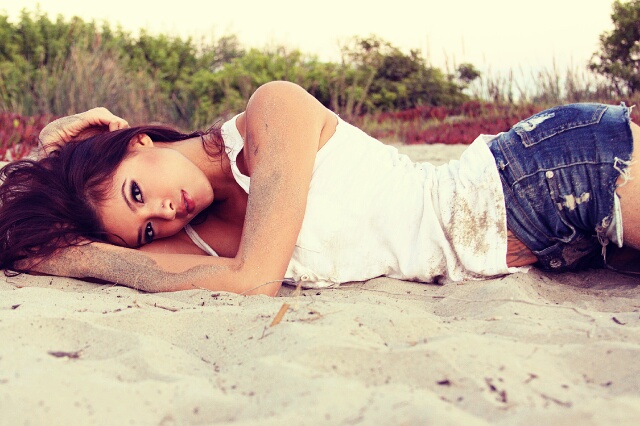 Female model photo shoot of Camay in Coronado, San Diego