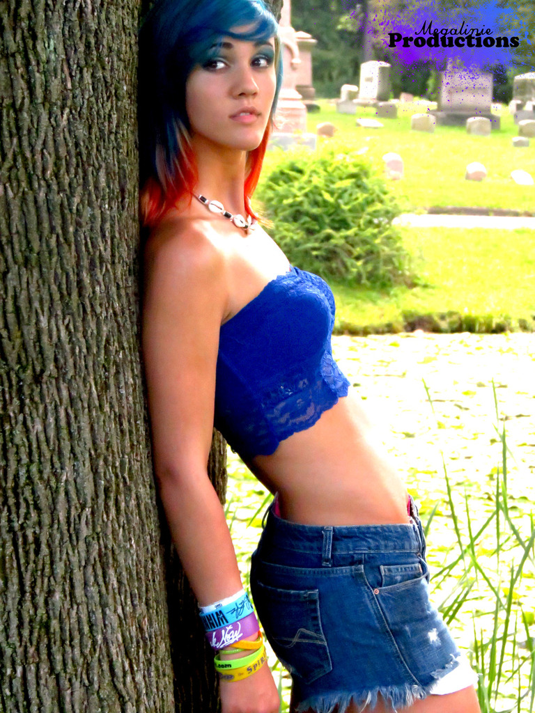 Female model photo shoot of Megalinie Productions and Treevis  in Forrest Hill Cemetery