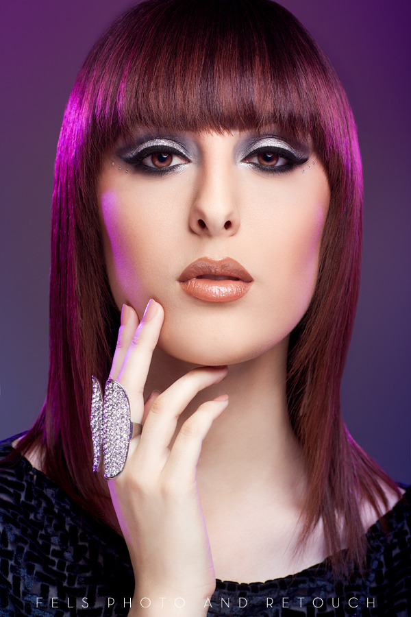 Female model photo shoot of Sky Hair Designs and Kaorie by FELS, makeup by Kouralea Nicole