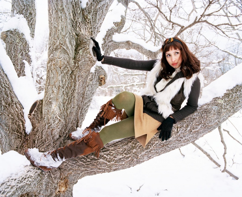 Female model photo shoot of Ashley Gabrielle  in Arnold Arboretum