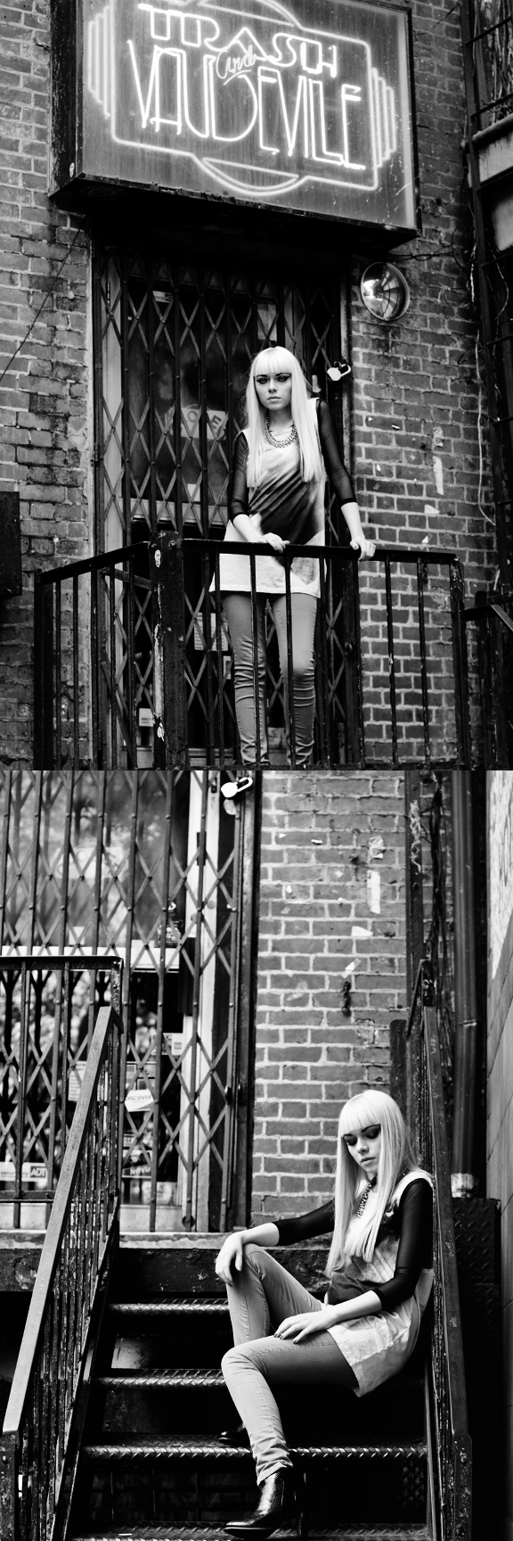 Male and Female model photo shoot of Richard Alexander Melo and BAYNTA in East Village, New York, makeup by Joanna M
