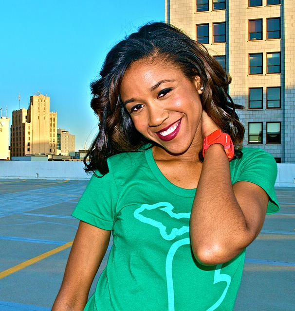 Female model photo shoot of Crystal Hilliard in Downtown Grand Rapids, MI