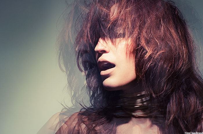 Female model photo shoot of DanaCarin by NitaChanBrand, makeup by Timarose