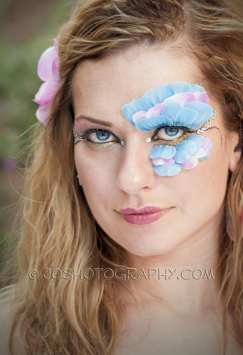 Female model photo shoot of makeup by Amy Brown by Joshotography