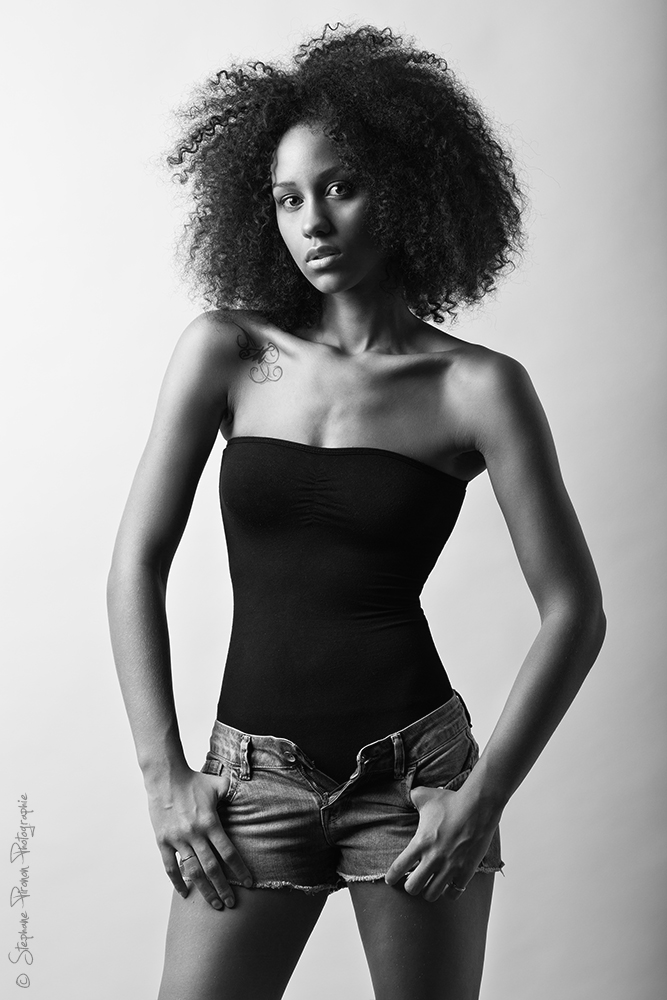 Female model photo shoot of EKWALLA ESSAKA Lauriane