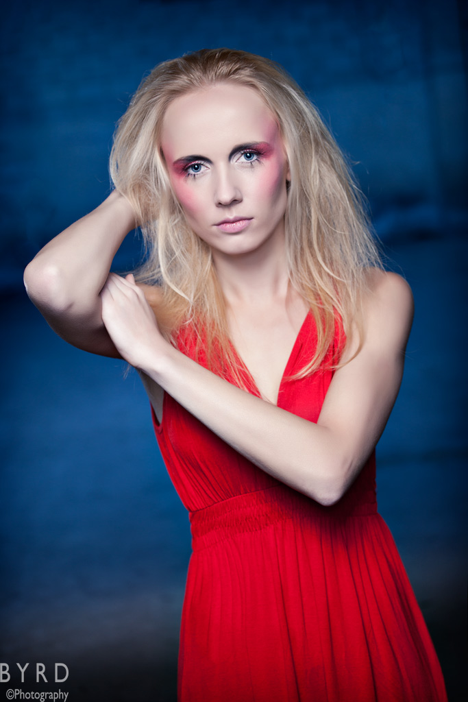 Female model photo shoot of Veronika1 by Gareth Byrd, makeup by SarahDevine