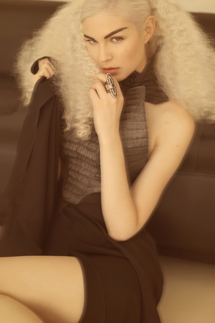 Female model photo shoot of Hiroko MUA by Taschka Turnquist