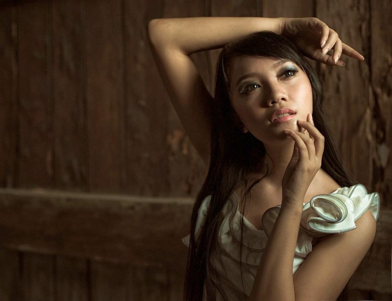 Female model photo shoot of hestea han in jakarta