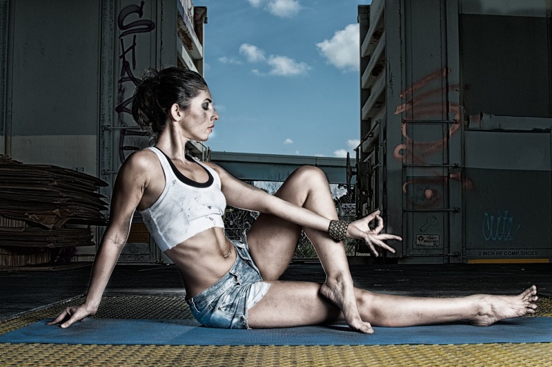 Female model photo shoot of Jessica Yoga