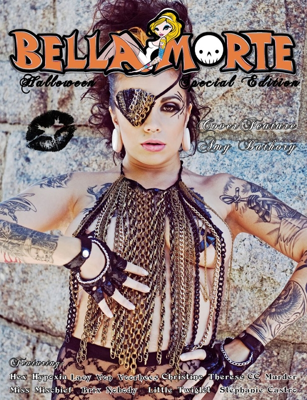 Female model photo shoot of KB Creative Images and Amy Bathory, makeup by Heather Schofield H-MUA, published by Bella Morte Magazine, clothing designed by ashley rose 