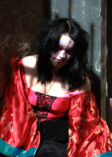Female model photo shoot of TiffanySue by Tammie Reinhart in The Haunted Hydro