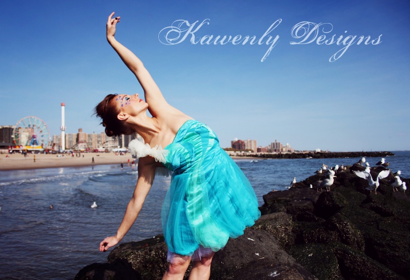 Female model photo shoot of KarenLee by danmilee in Coney Island, makeup by Make Up By Shayne 