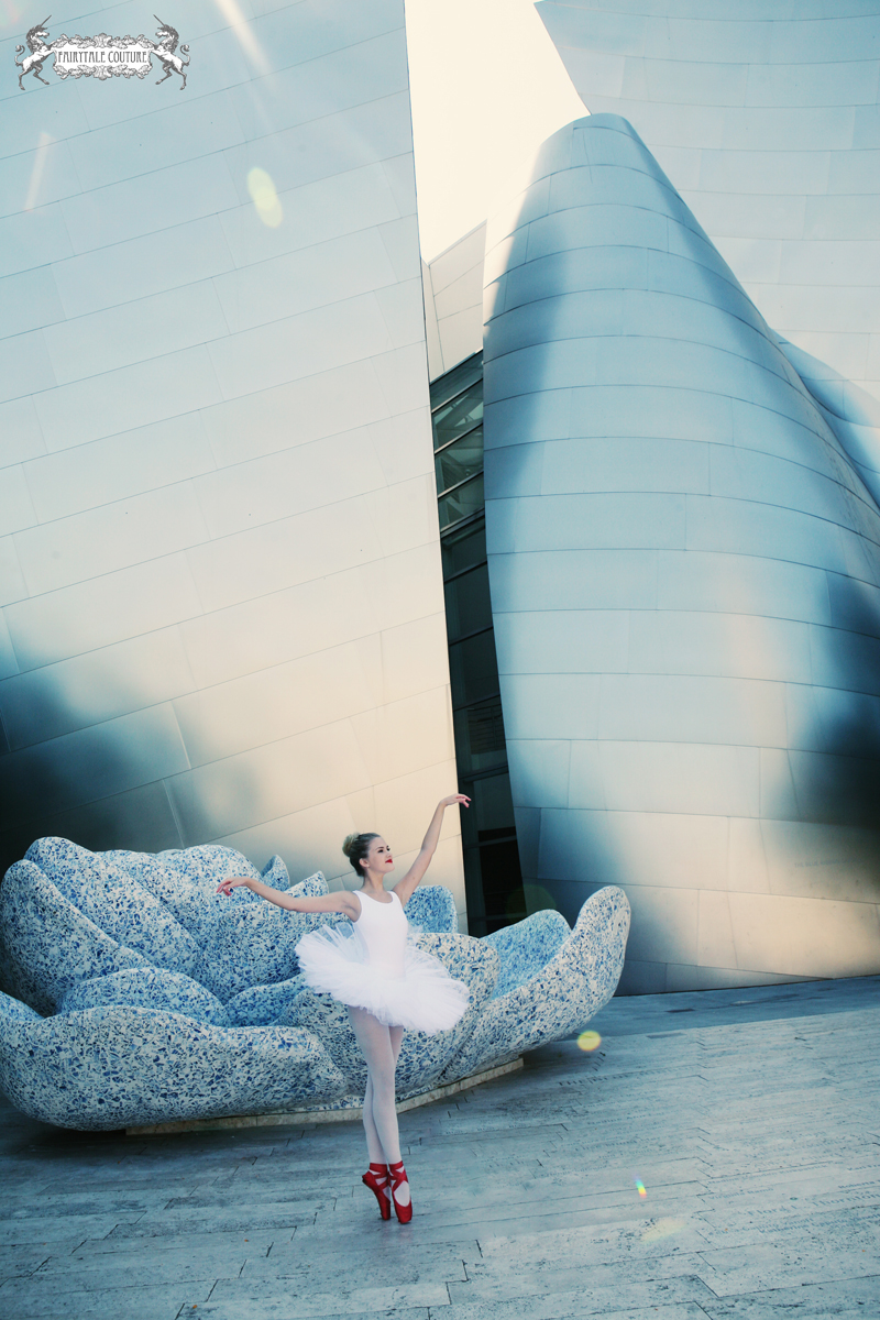 Female model photo shoot of Fairytale Couture  in Los Angeles- Walt Disney Concert Hall
