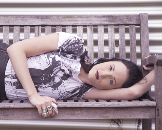 Female model photo shoot of Susanne Alexandra Tengs in Nydalen roof terrace